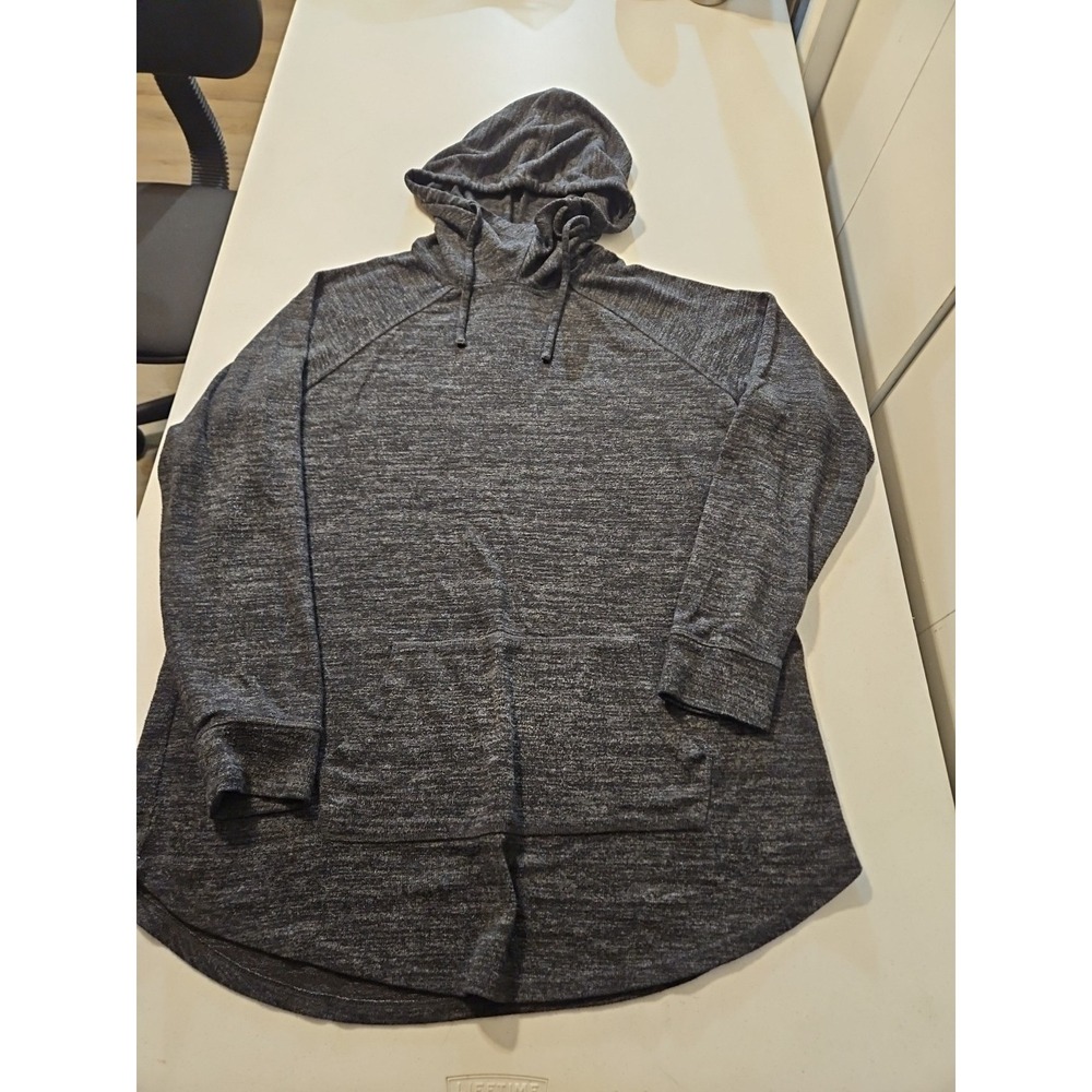 Torrid 1 Super Soft plush Hoodie Gray Cowl Neck Tunic Pullover Knit Top (A1205)